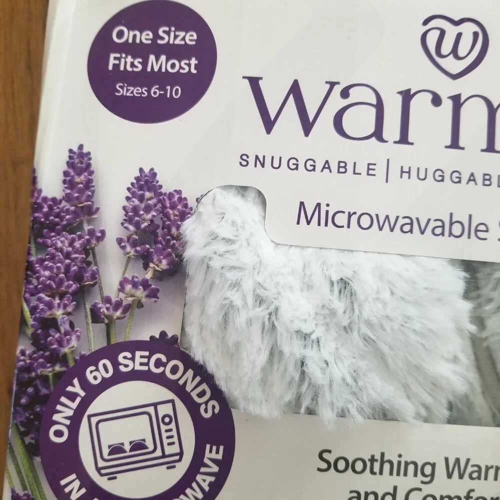 Warmies Microwavable Slippers NWTO - Picture 3 of 5